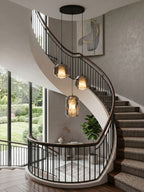 Alabaster Glass Cylinder Pendant Light – product view 6