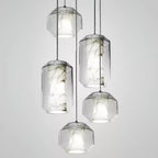 Alabaster Glass Cylinder Pendant Light – product view 19