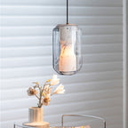 Alabaster Glass Cylinder Pendant Light – product view 20