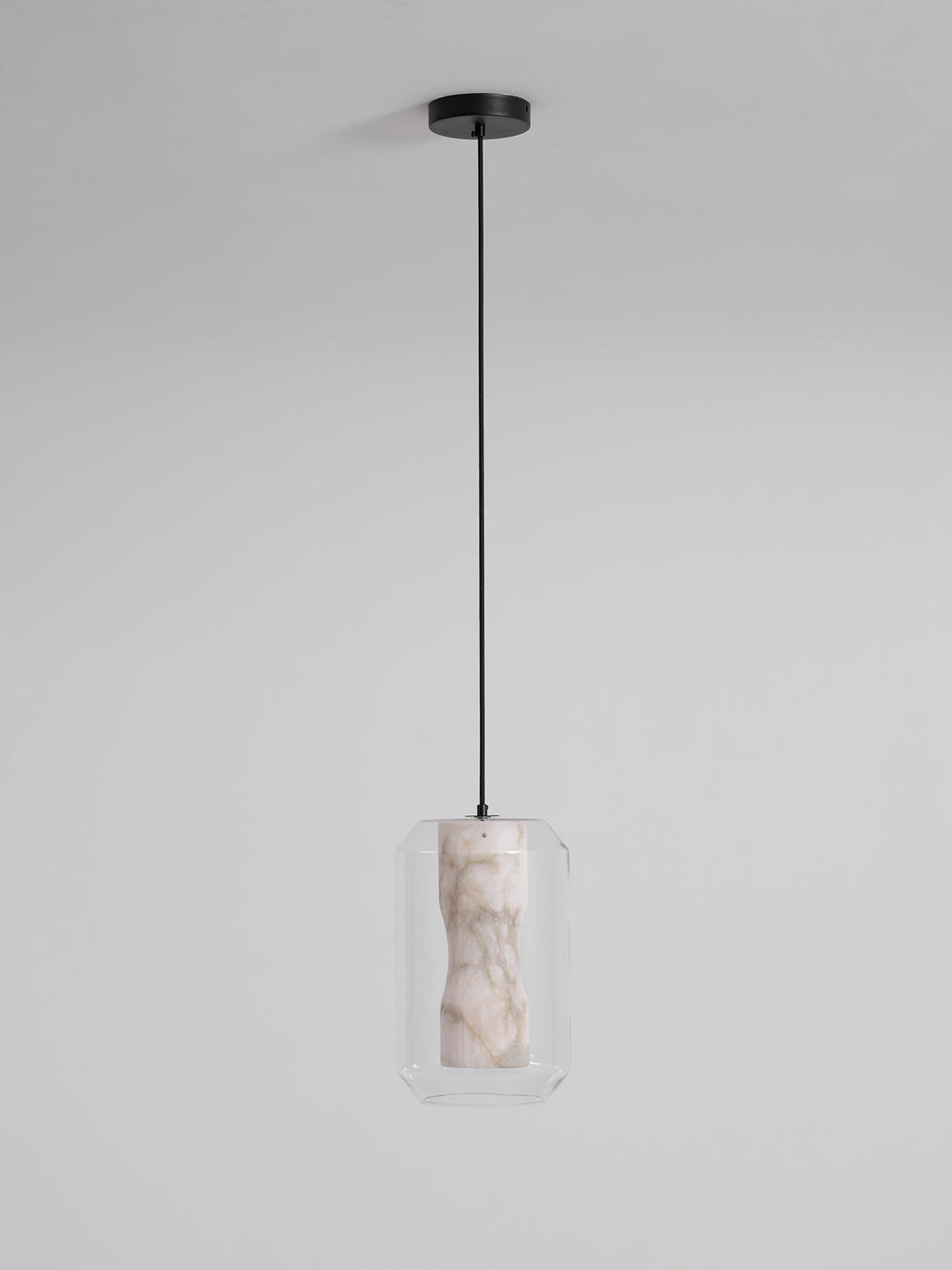 Alabaster Glass Cylinder Pendant Light – product view 37