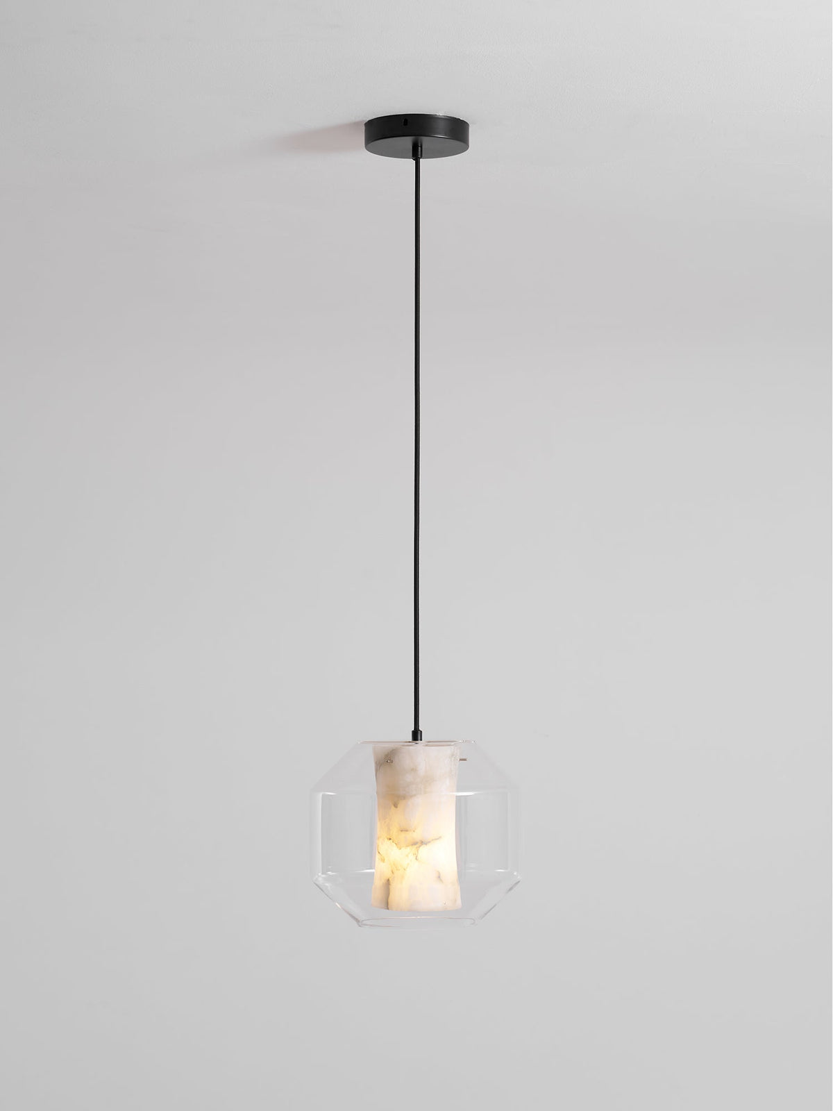 Alabaster Glass Cylinder Pendant Light – product view 38