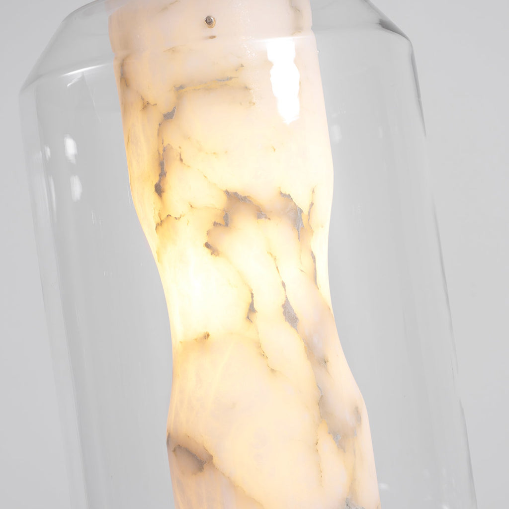 Alabaster Glass Cylinder Pendant Light – product view 40