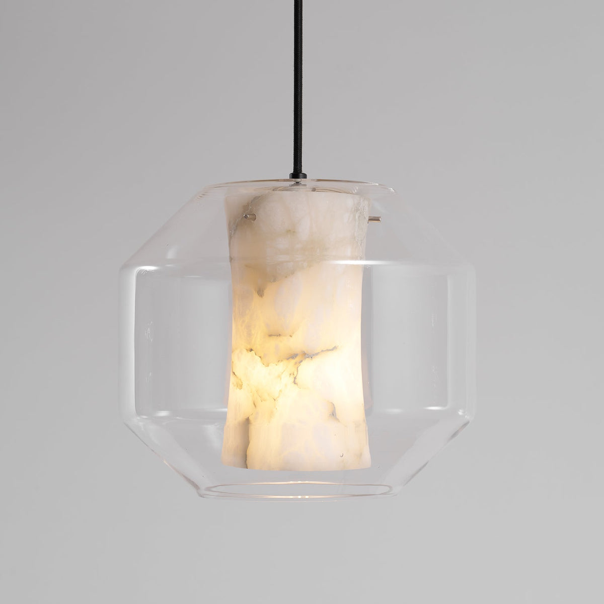Alabaster Glass Cylinder Pendant Light – product view 43