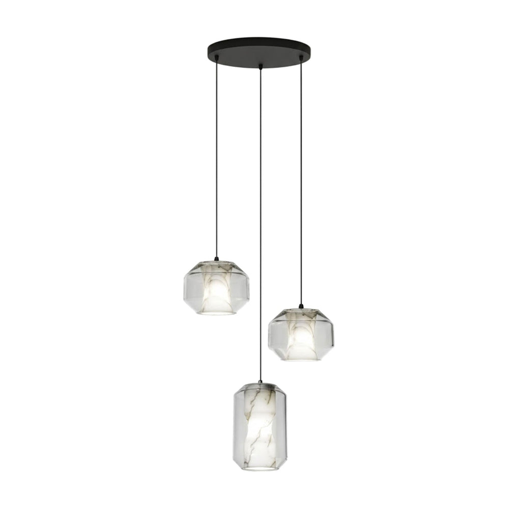 Alabaster Glass Cylinder Pendant Light – product view 64