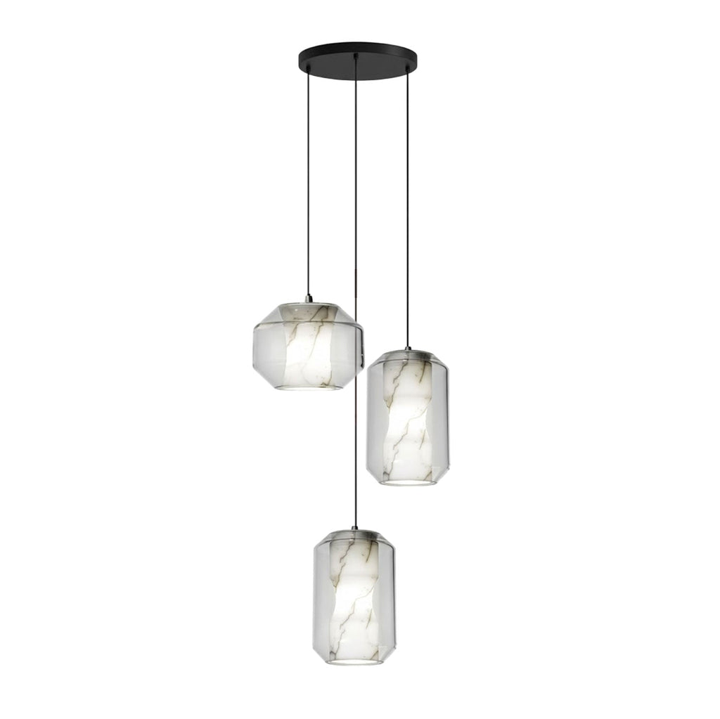 Alabaster Glass Cylinder Pendant Light – product view 65