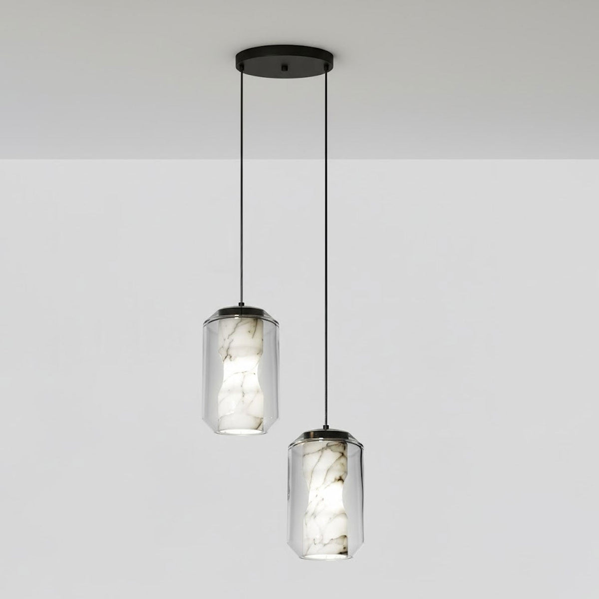 Alabaster Glass Cylinder Pendant Light – product view 66