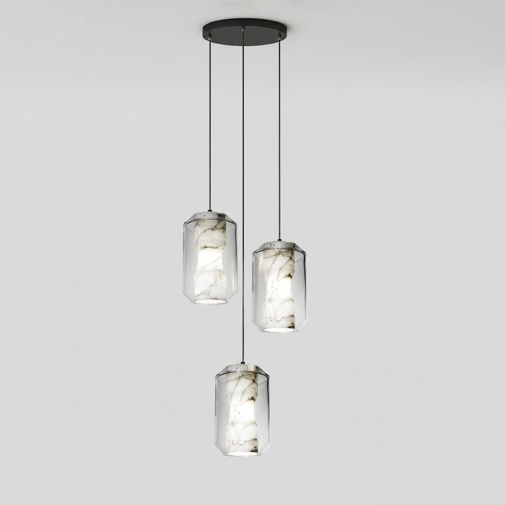 Alabaster Glass Cylinder Pendant Light – product view 68