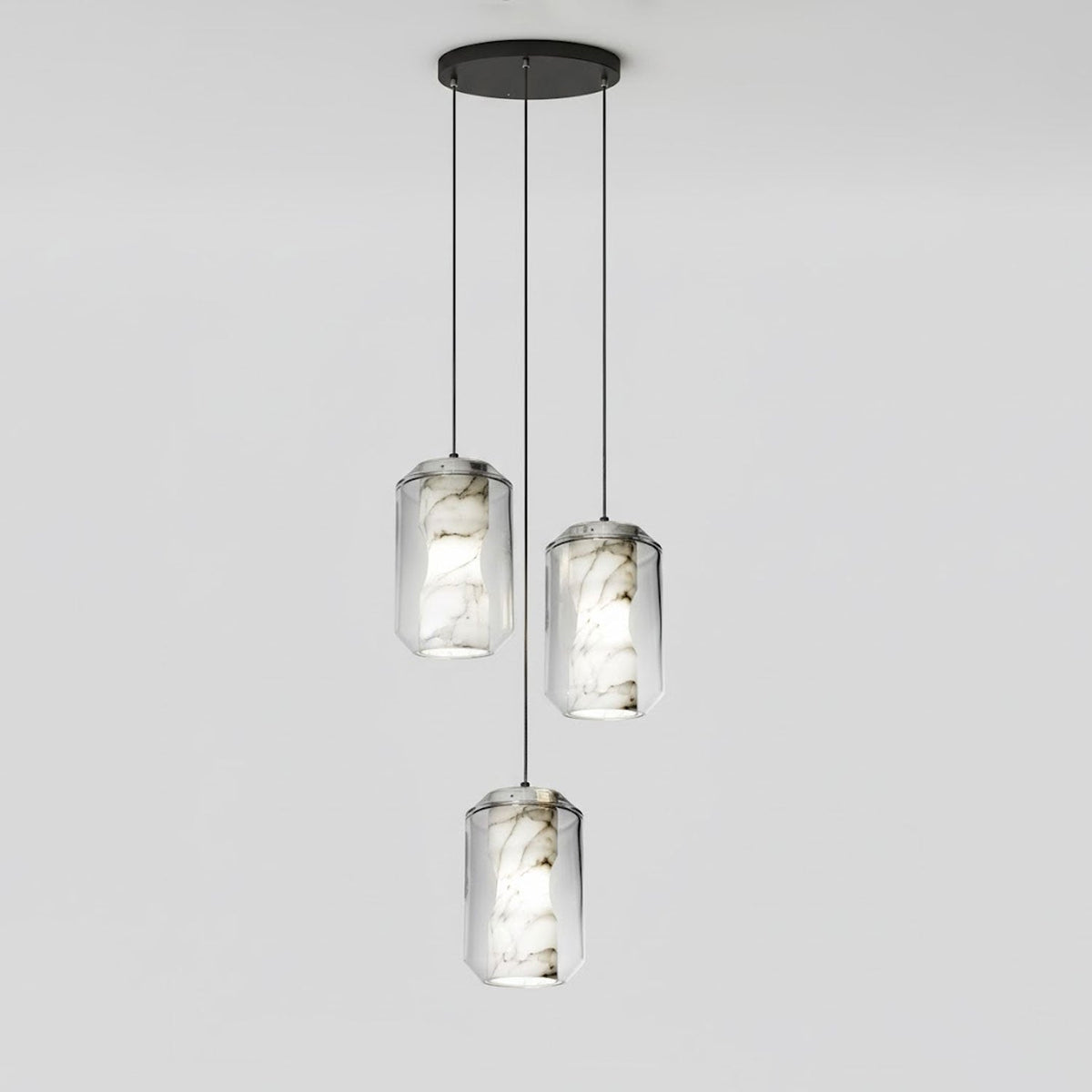 Alabaster Glass Cylinder Pendant Light – product view 68