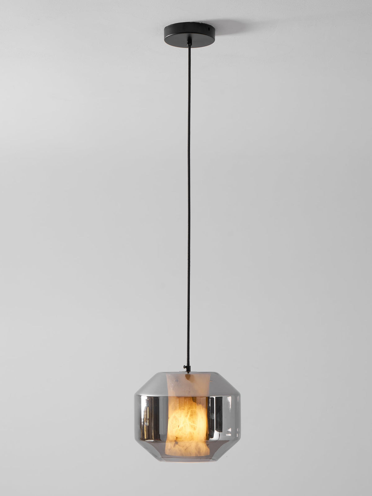 Alabaster Glass Cylinder Pendant Light – product view 74