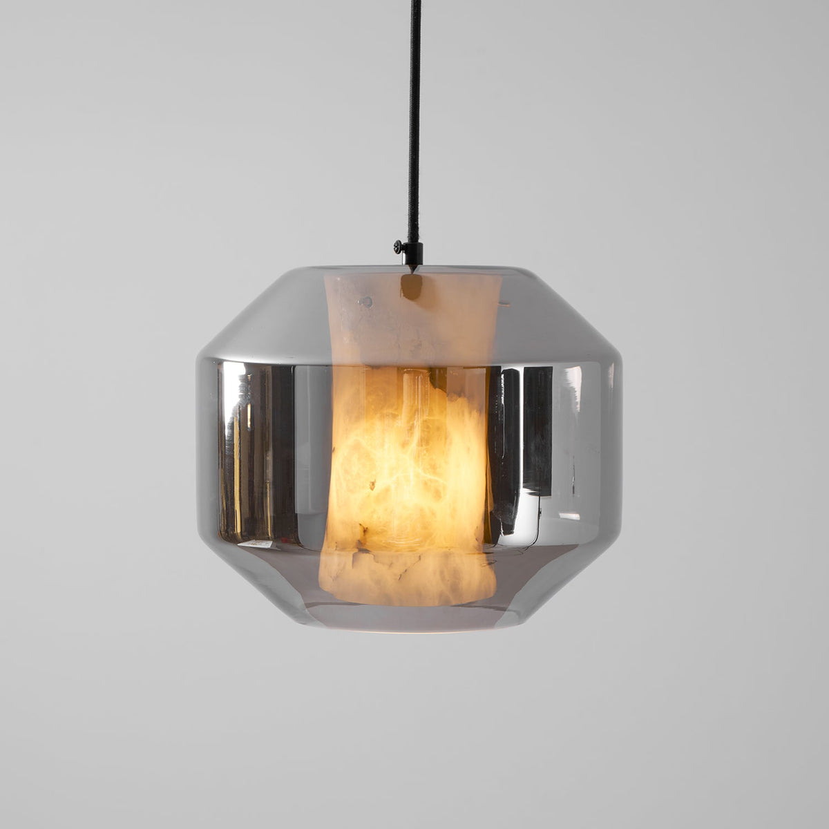 Alabaster Glass Cylinder Pendant Light – product view 76