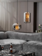 Alabaster Glass Cylinder Pendant Light – product view 84
