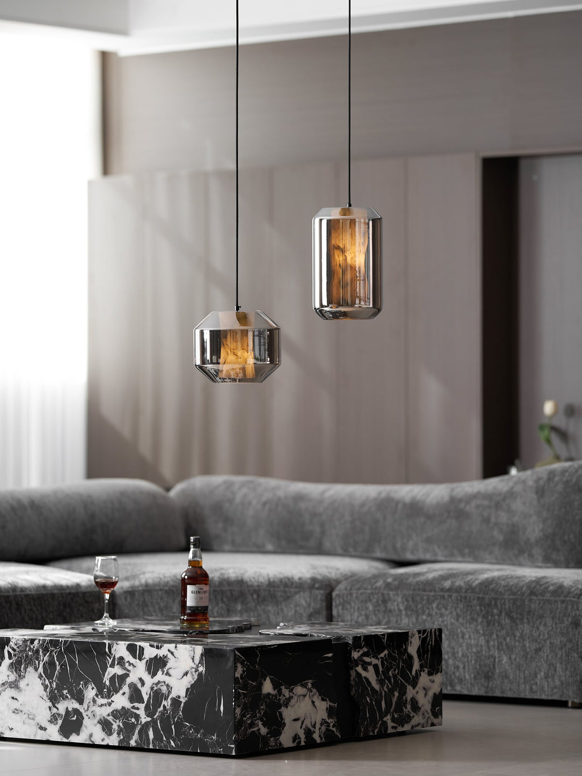 Alabaster Glass Cylinder Pendant Light – product view 85