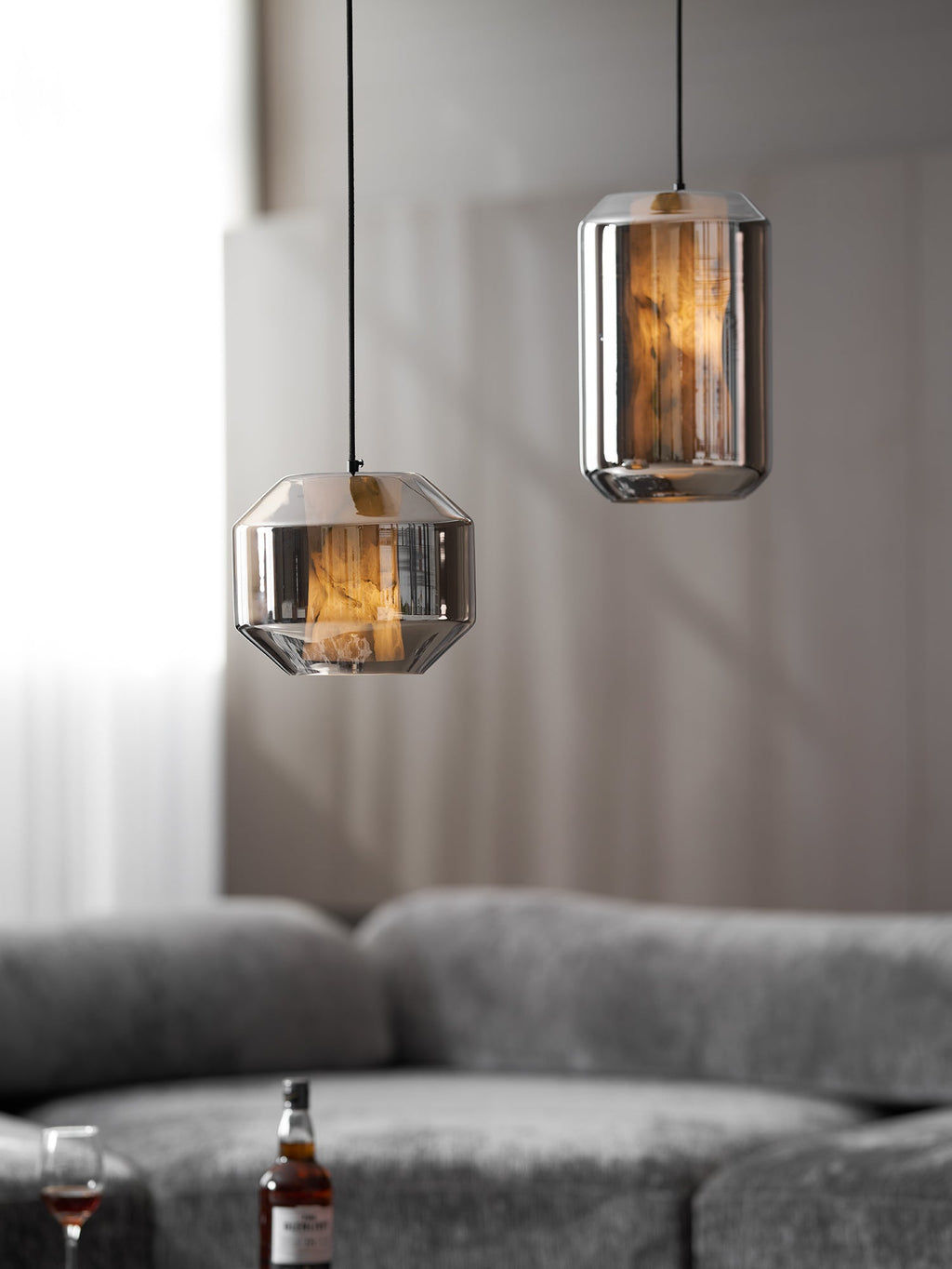 Alabaster Glass Cylinder Pendant Light – product view 89