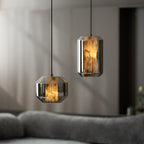 Alabaster Glass Cylinder Pendant Light – product view 91