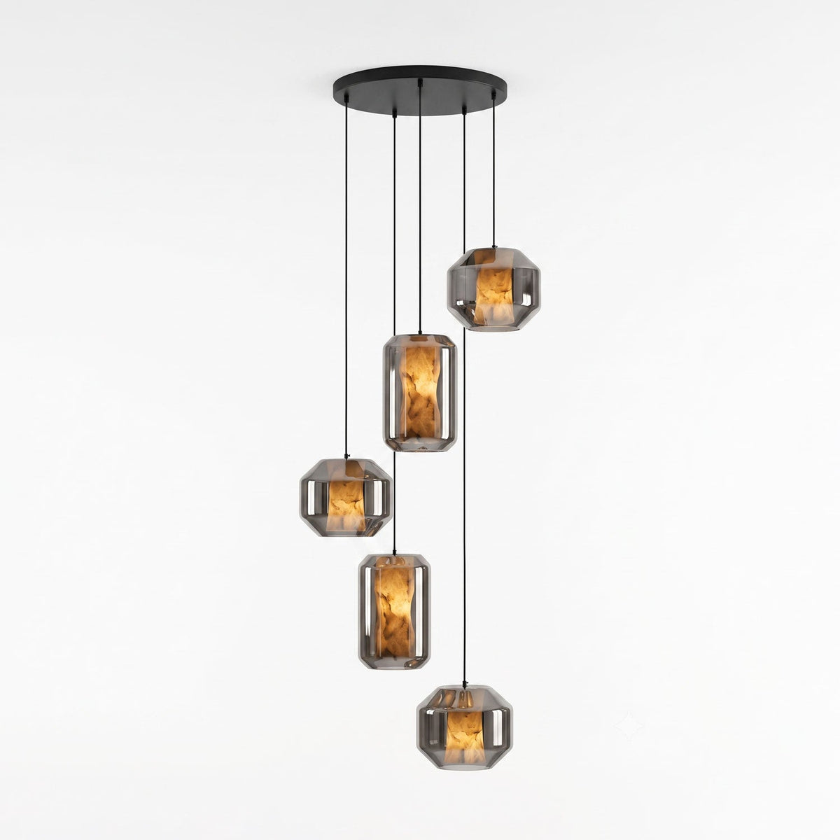 Alabaster Glass Cylinder Pendant Light – product view 95