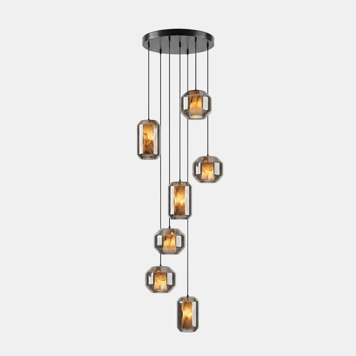 Alabaster Glass Cylinder Pendant Light – product view 97