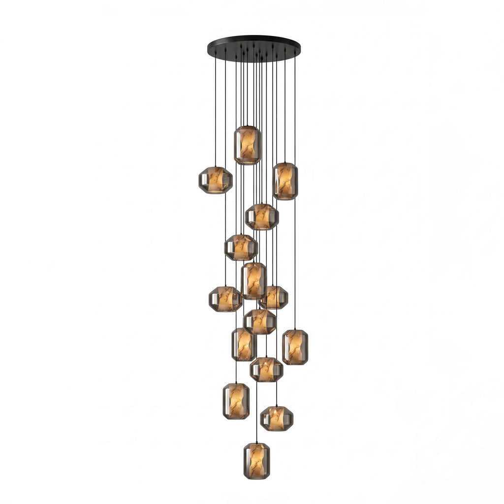 Alabaster Glass Cylinder Pendant Light – product view 103