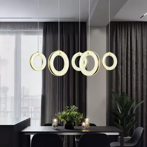Alabaster Ring Pendant Light – product view 2
