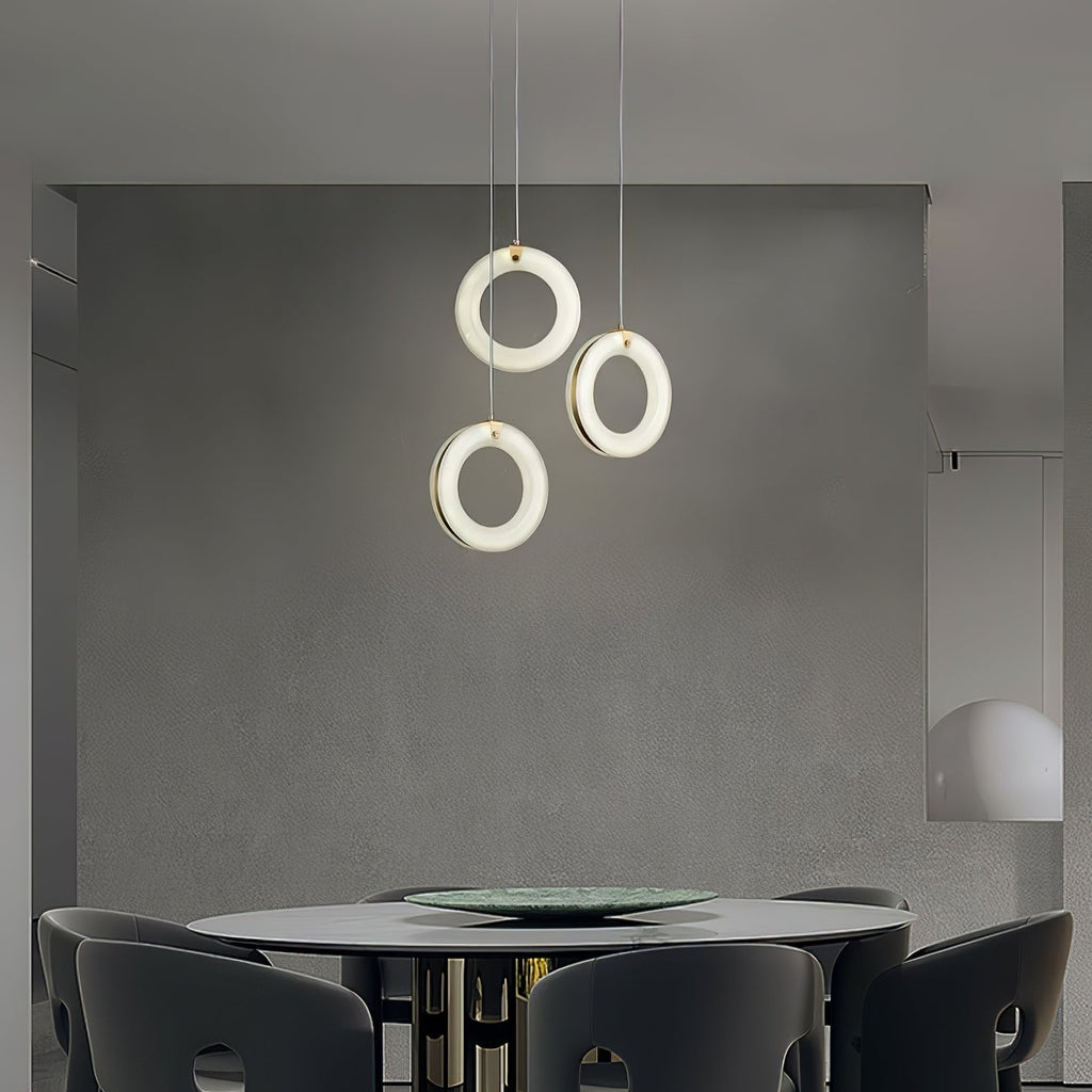 Alabaster Ring Pendant Light – product view 11