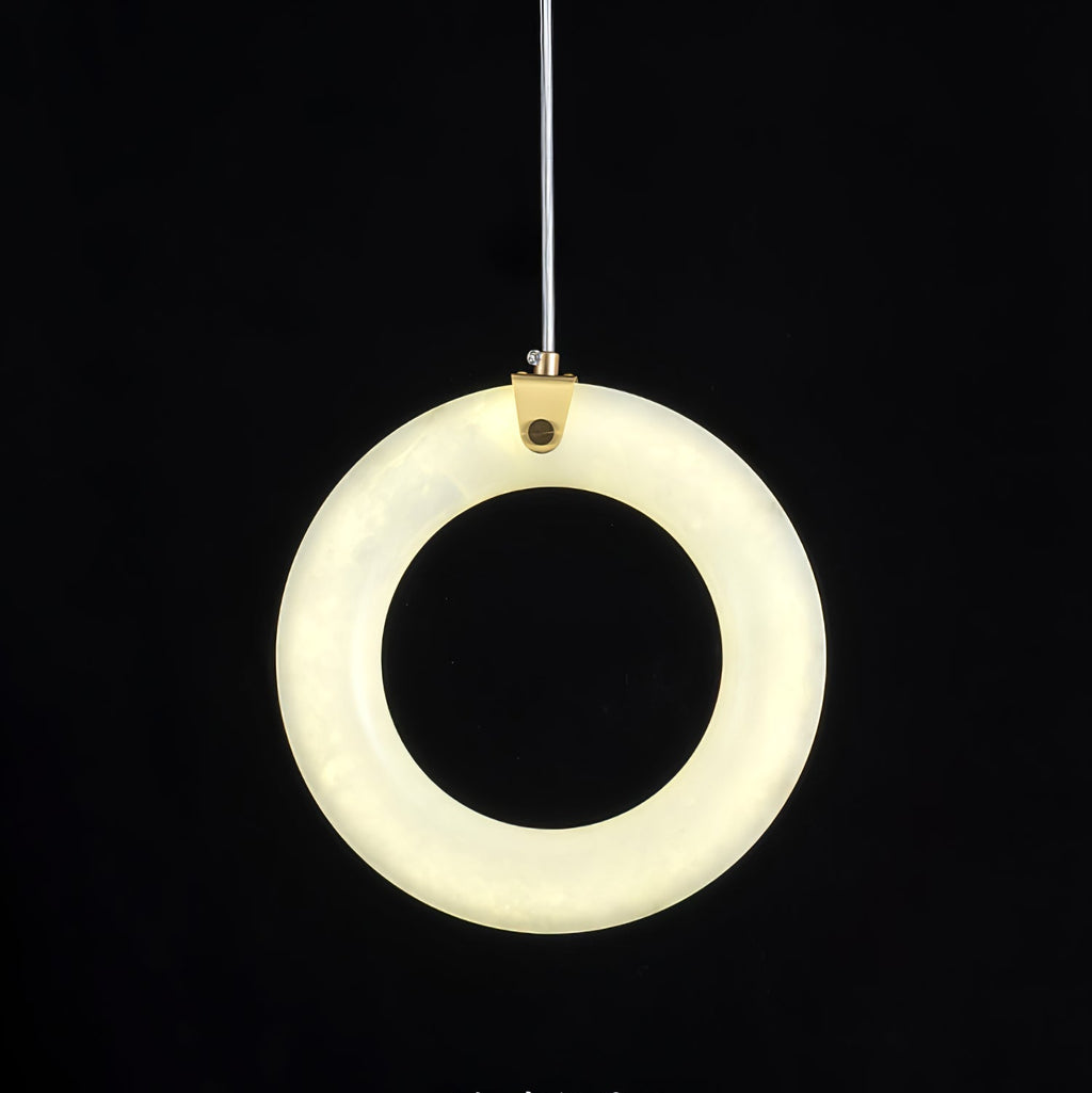 Alabaster Ring Pendant Light – product view 12