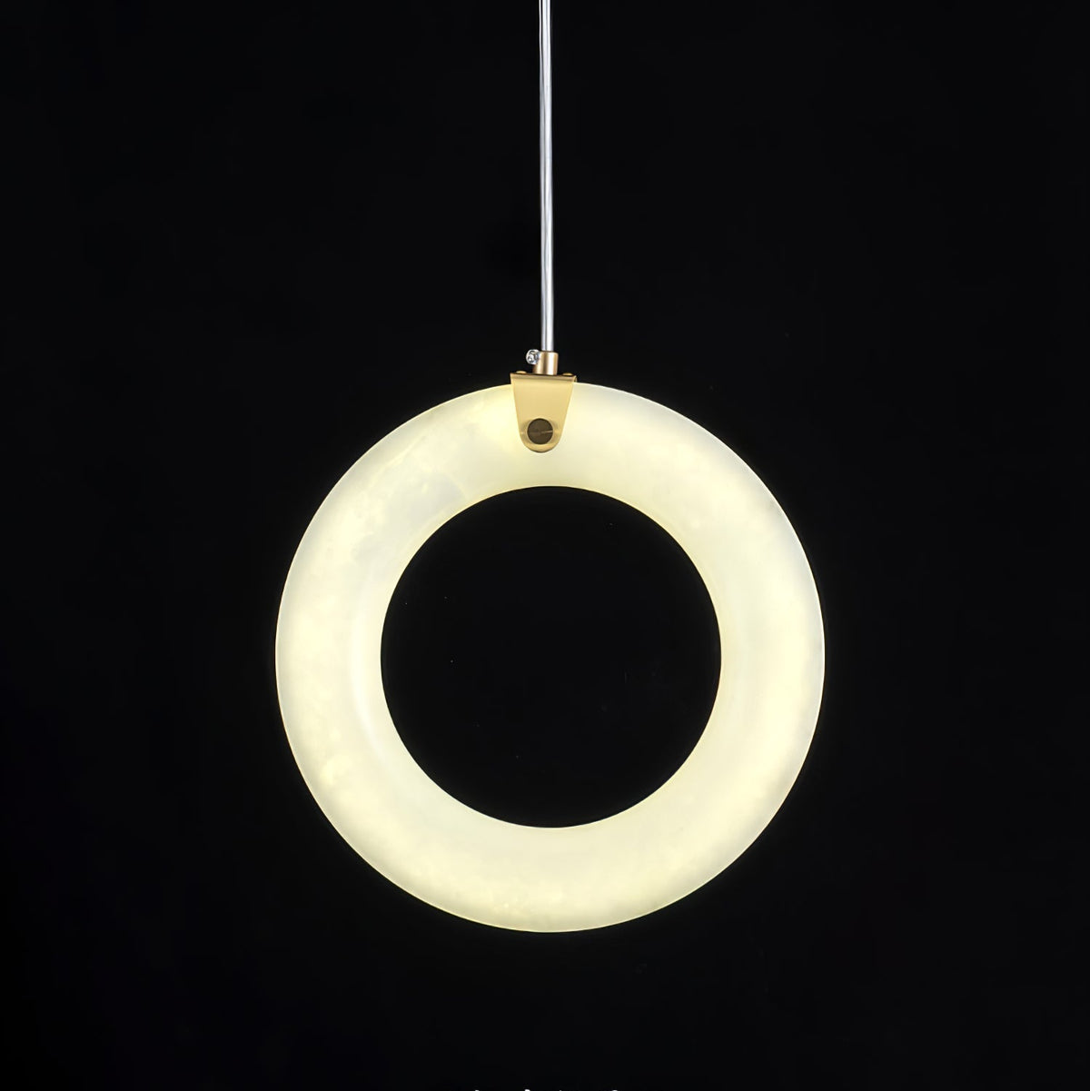 Alabaster Ring Pendant Light – product view 12