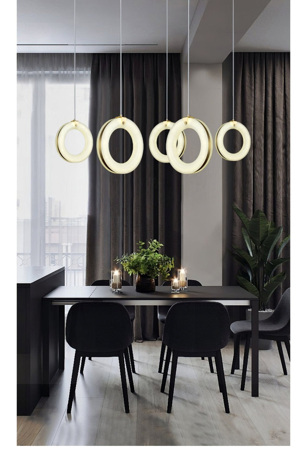 Alabaster Ring Pendant Light – product view 15