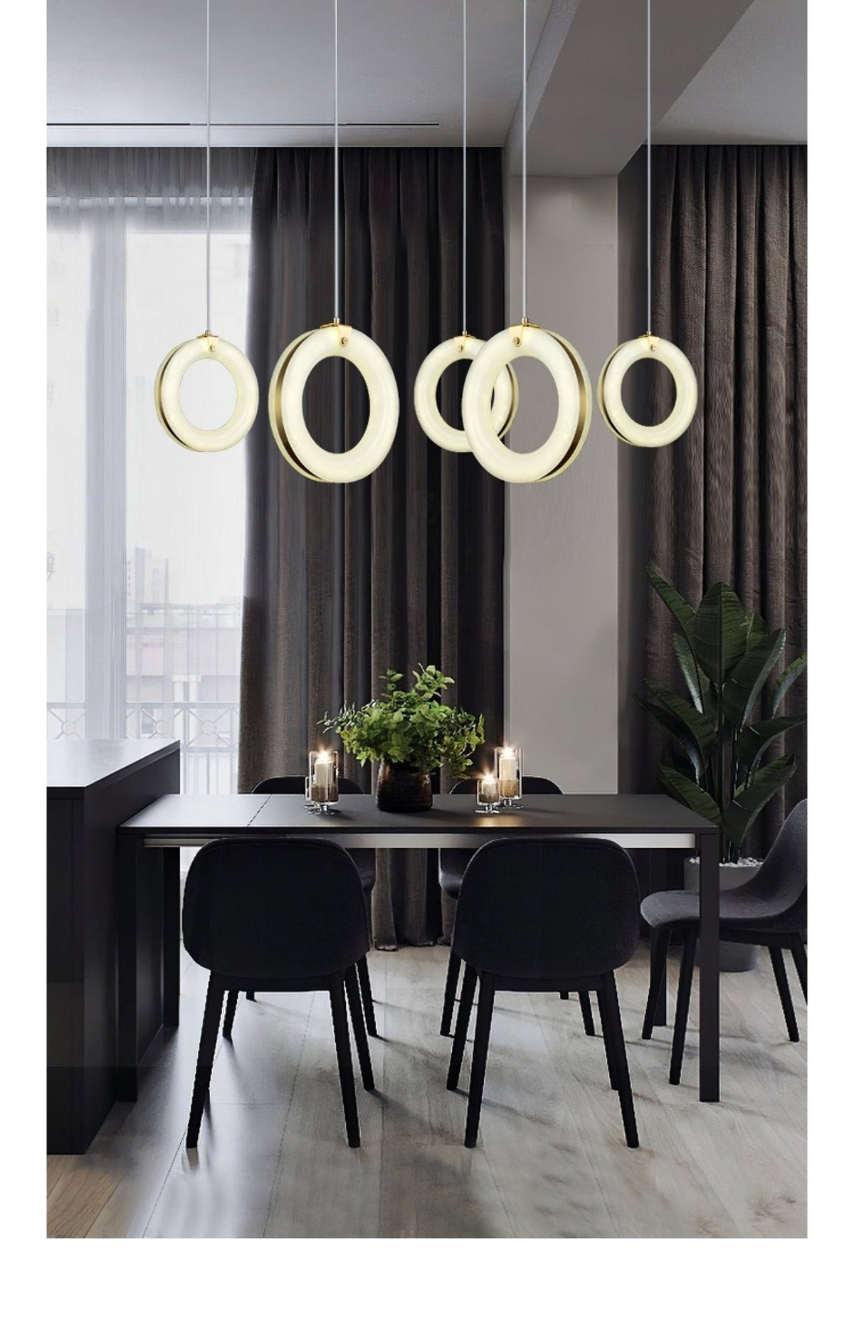 Alabaster Ring Pendant Light – product view 15