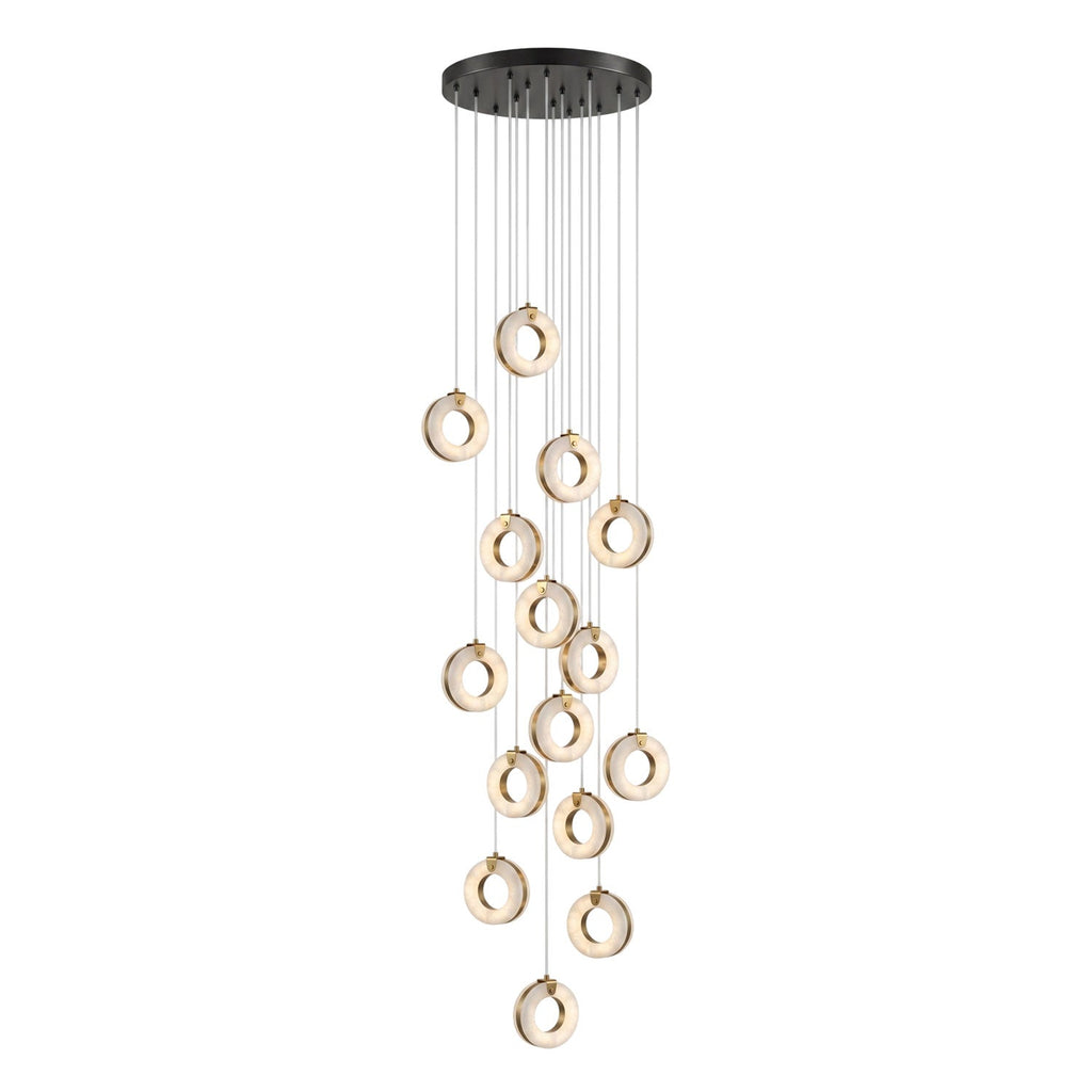Alabaster Ring Pendant Light – product view 17
