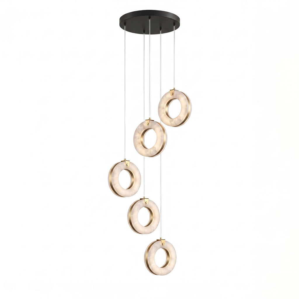 Alabaster Ring Pendant Light – product view 19