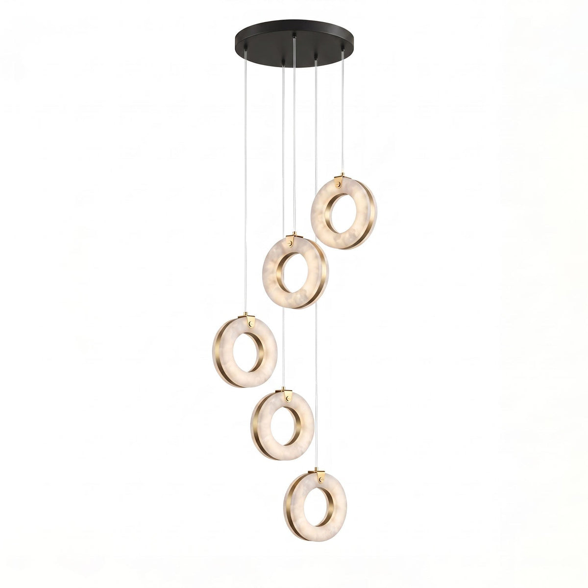 Alabaster Ring Pendant Light – product view 19