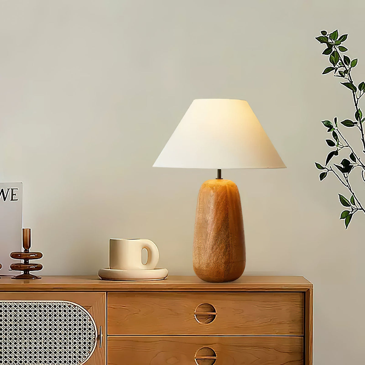 Groove Wood Table Lamp — product view 2