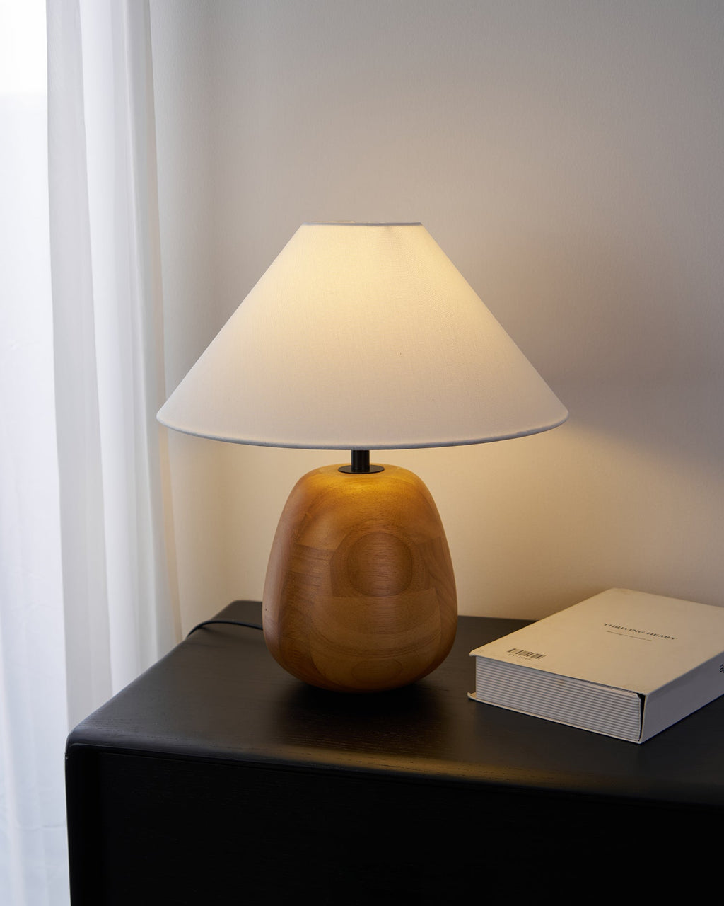 Groove Wood Table Lamp — product view 18