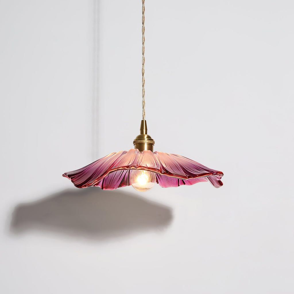 Flower Glass Plug In Pendant Lamp — product view 2
