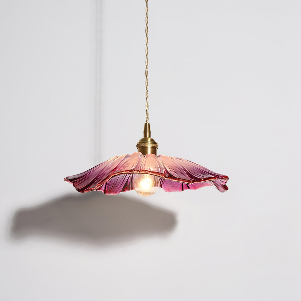 Flower Glass Plug In Pendant Lamp — product view 2