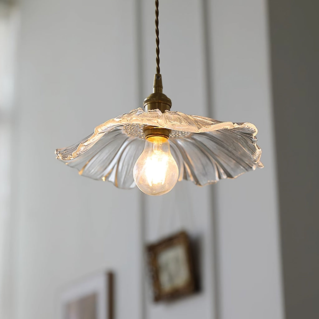 Flower Glass Plug In Pendant Lamp — product view 3