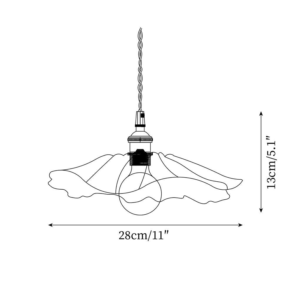 Flower Glass Plug In Pendant Lamp — product view 5