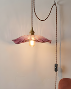 Flower Glass Plug In Pendant Lamp — product view 8