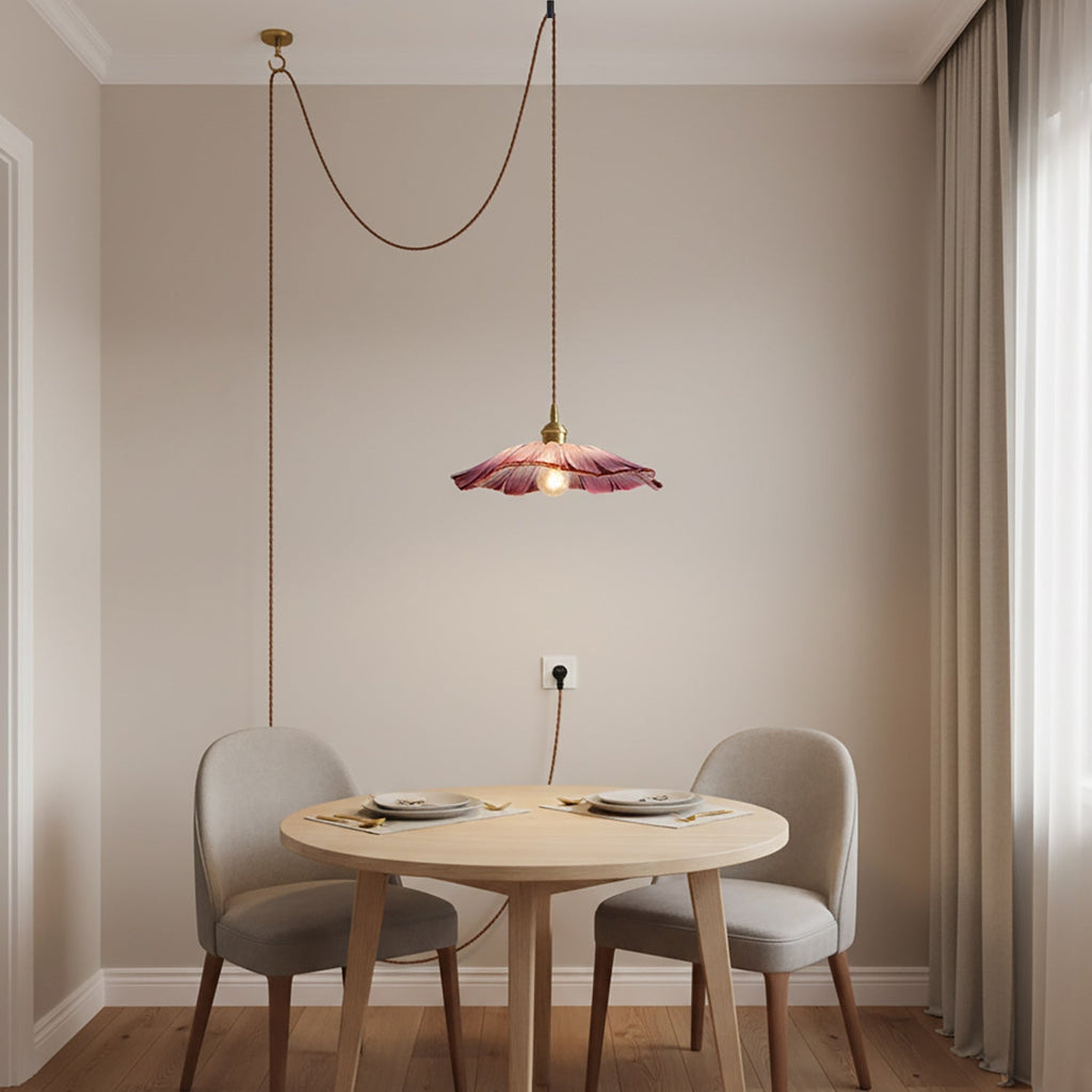 Flower Glass Plug In Pendant Lamp — product view 10