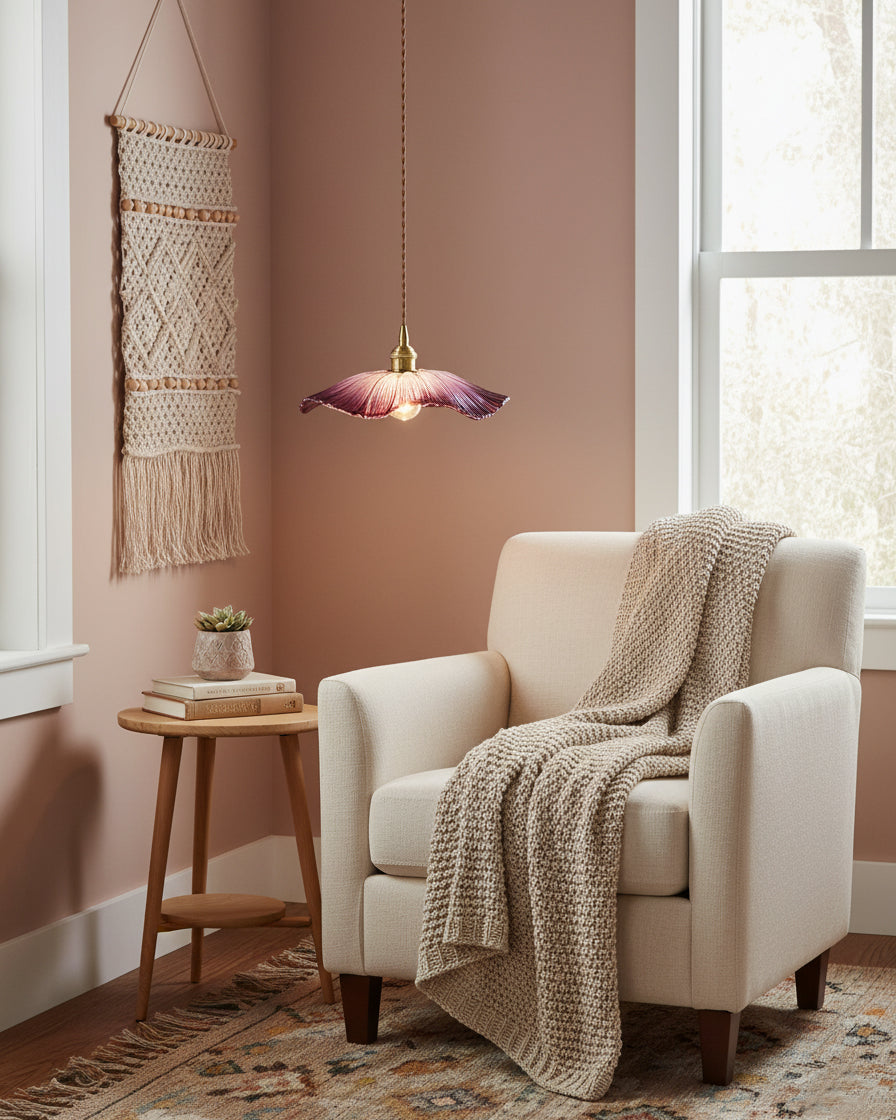 Flower Glass Plug In Pendant Lamp — product view 12