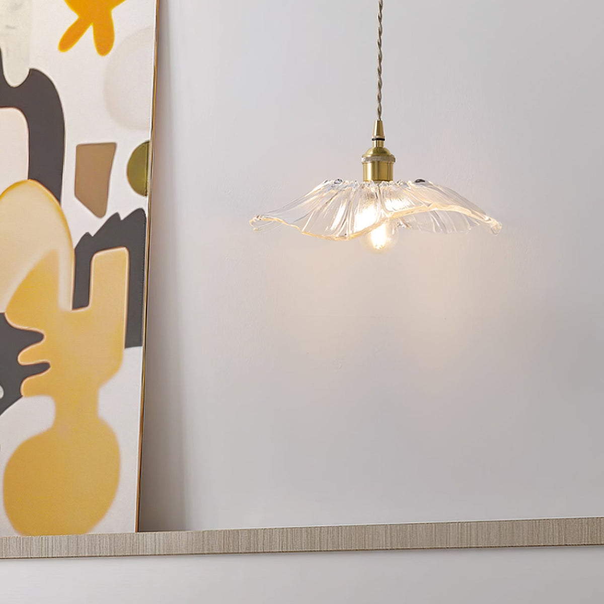Flower Glass Plug In Pendant Lamp — product view 28