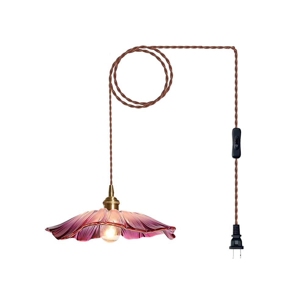 Flower Glass Plug In Pendant Lamp — product view 34