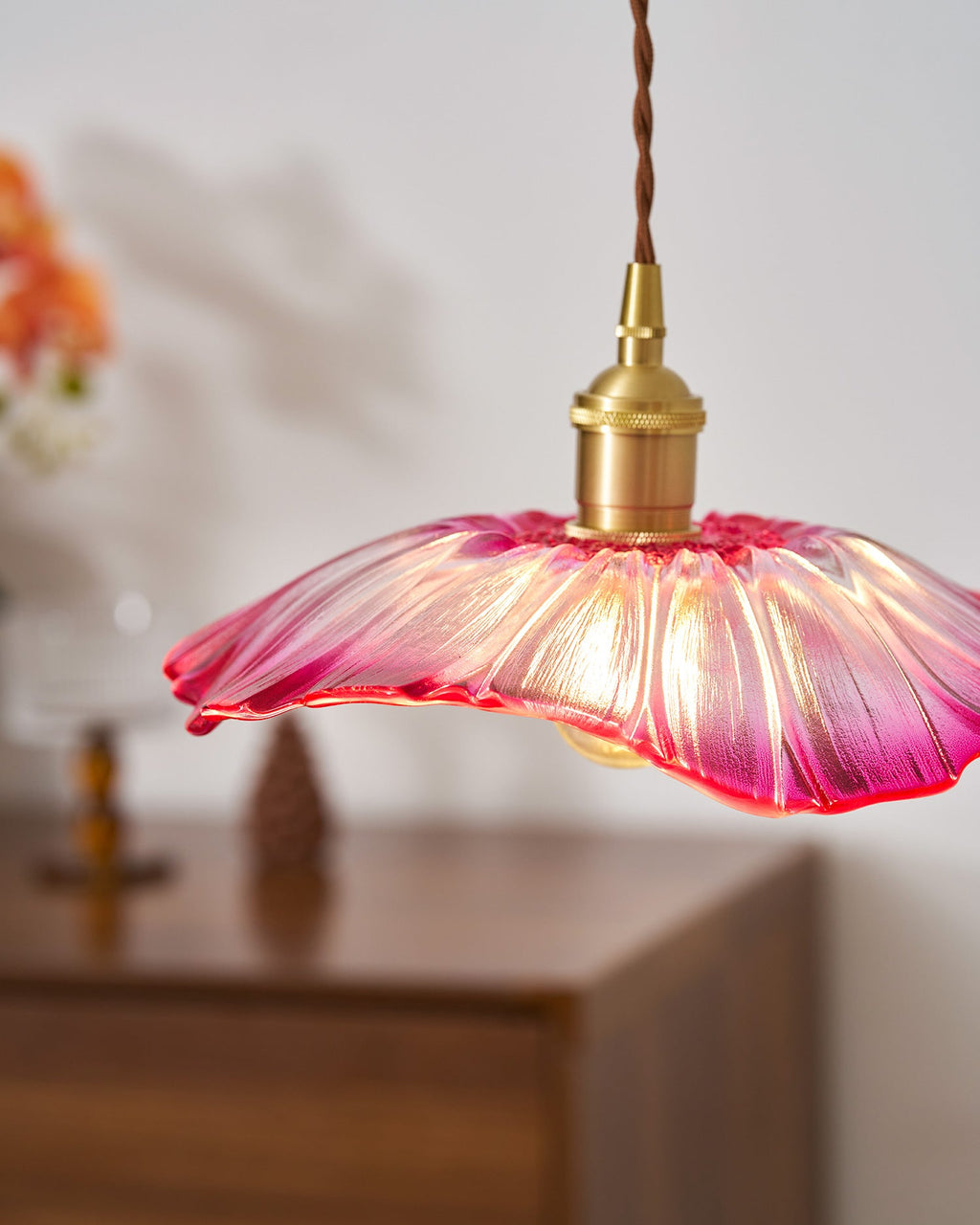 Flower Glass Plug In Pendant Lamp — product view 42