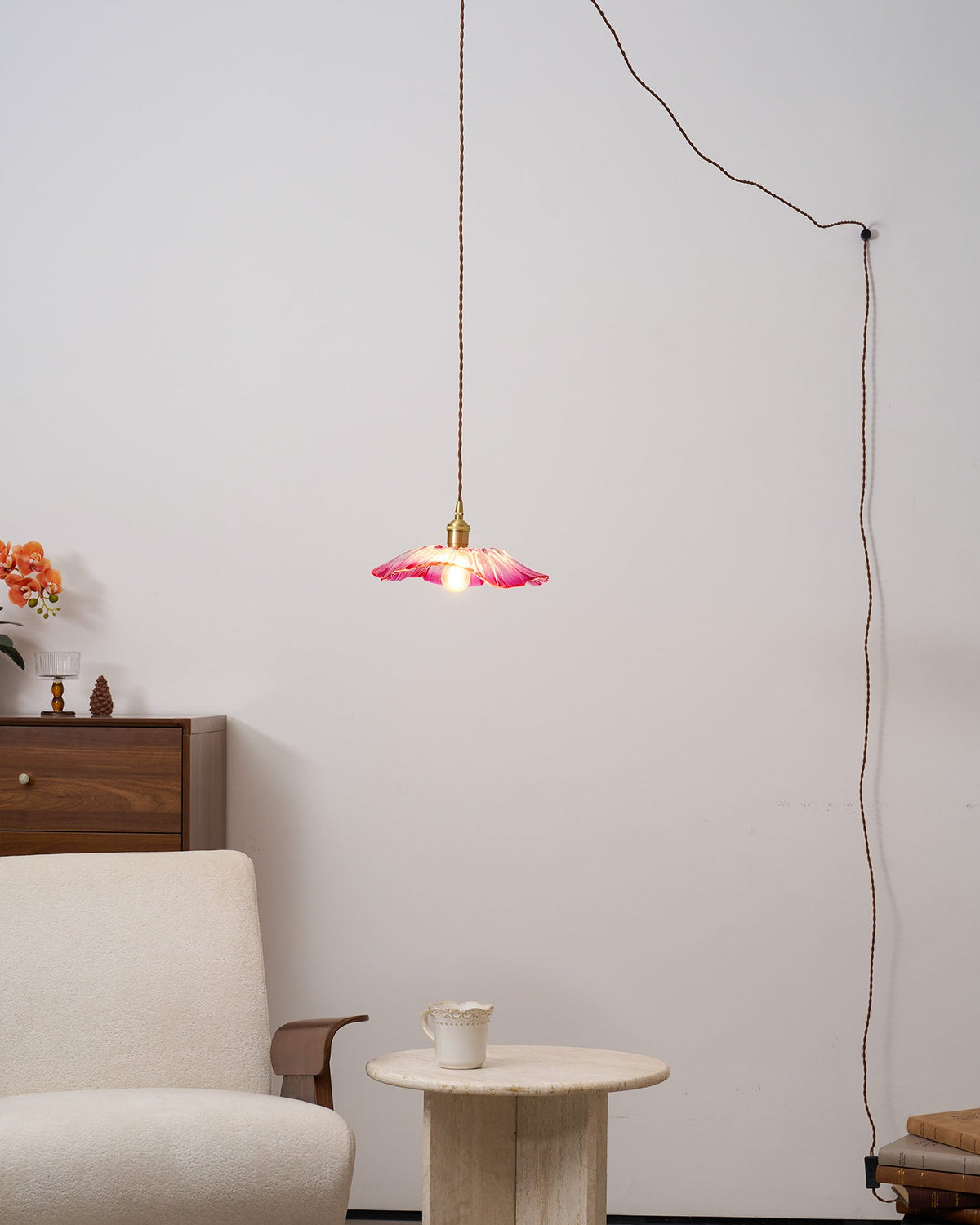 Flower Glass Plug In Pendant Lamp — product view 46