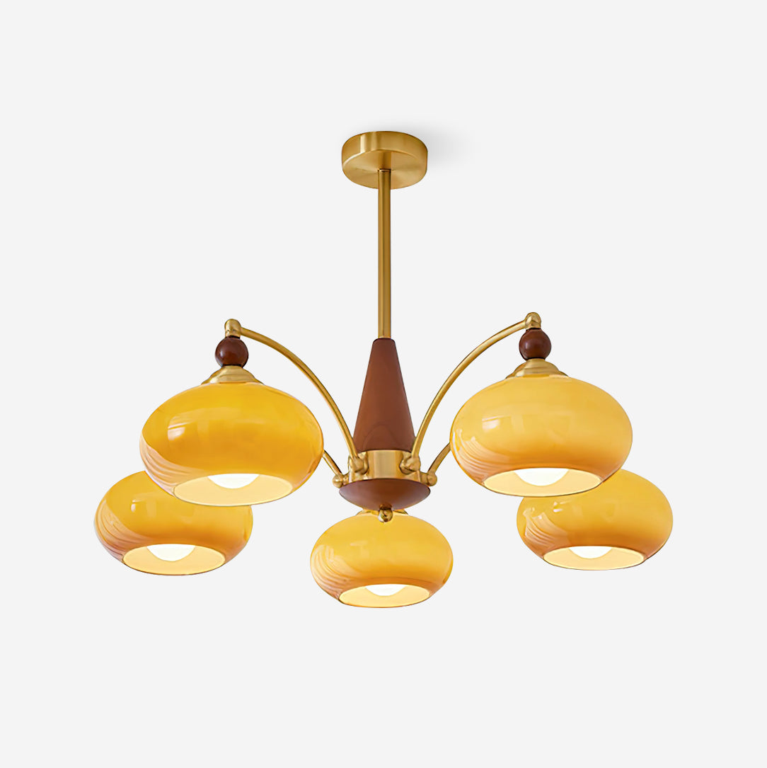 Retro Calliope Glass Chandelier — product view 1
