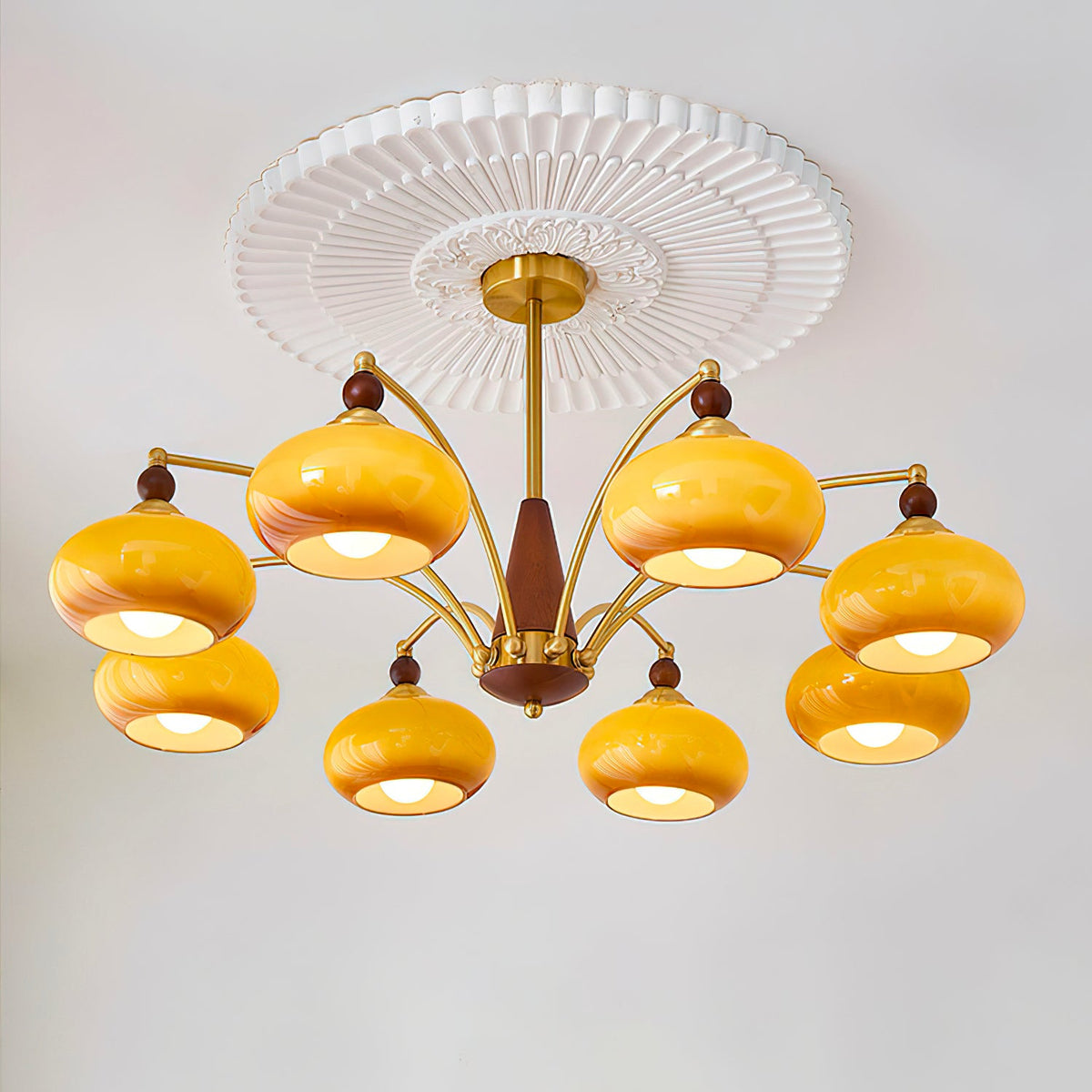 Retro Calliope Glass Chandelier — product view 2