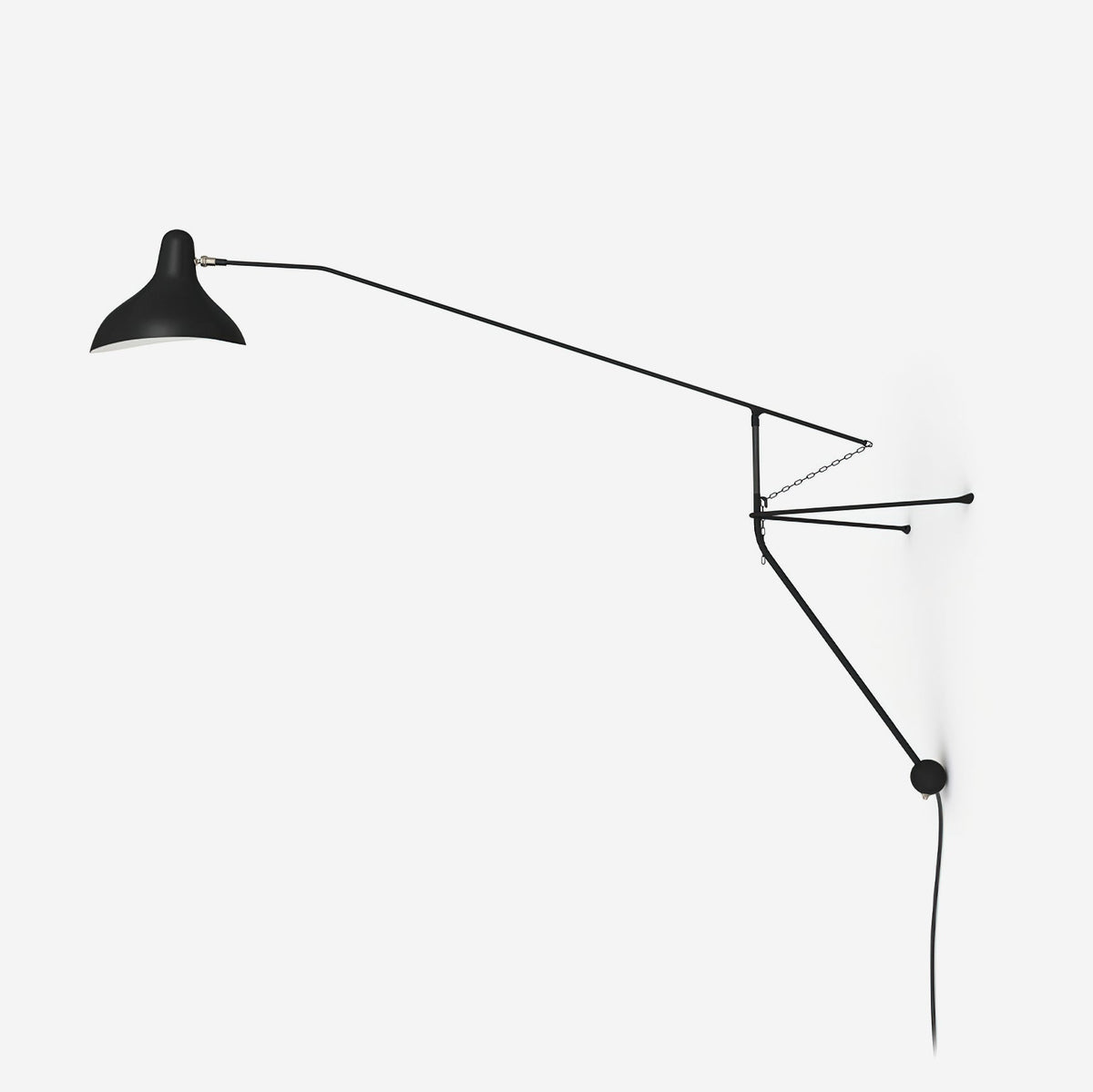 Mantis Black Metal Wall Lamp — product view 1