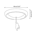 Kami Little Bear Glass Ceiling Light — product view 7