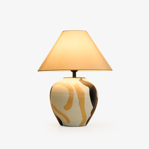 Abstract Pattern Ceramic Table Lamp — product view 1
