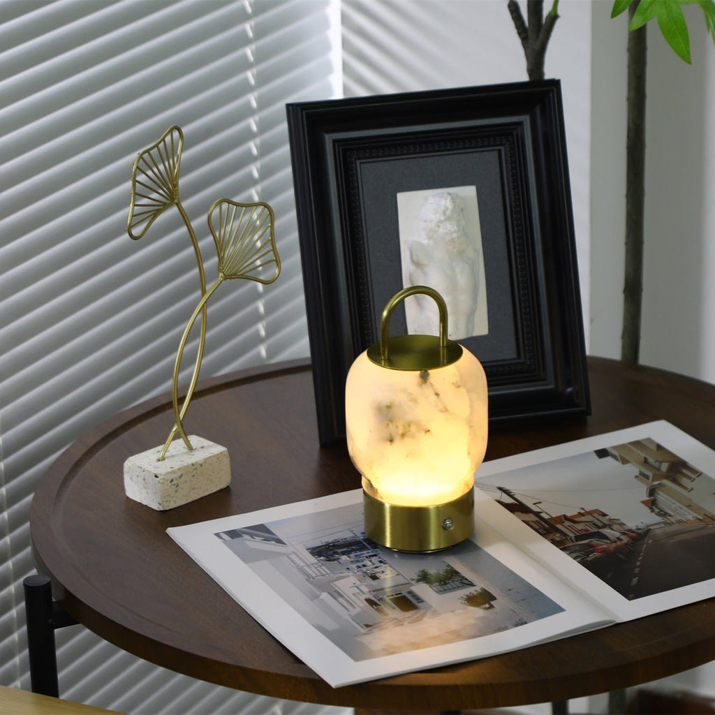 Alabaster Portable Rechargeable Table Lamp – product view 8