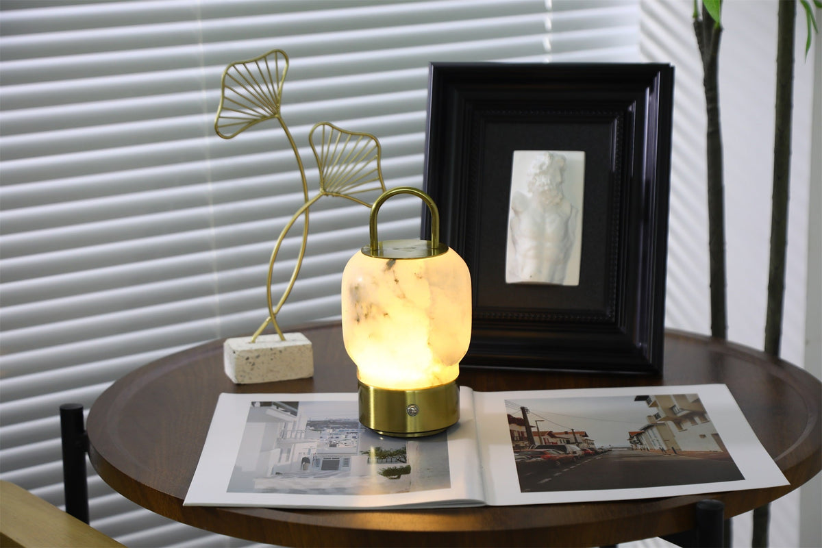 Alabaster Portable Rechargeable Table Lamp – product view 16